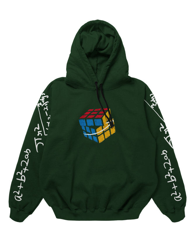 Rubik's Cube and Formulas Design 450gsm Premium Hoodie