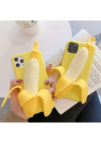 Banana 3D TPU Soft Back Protection iPhone Cases