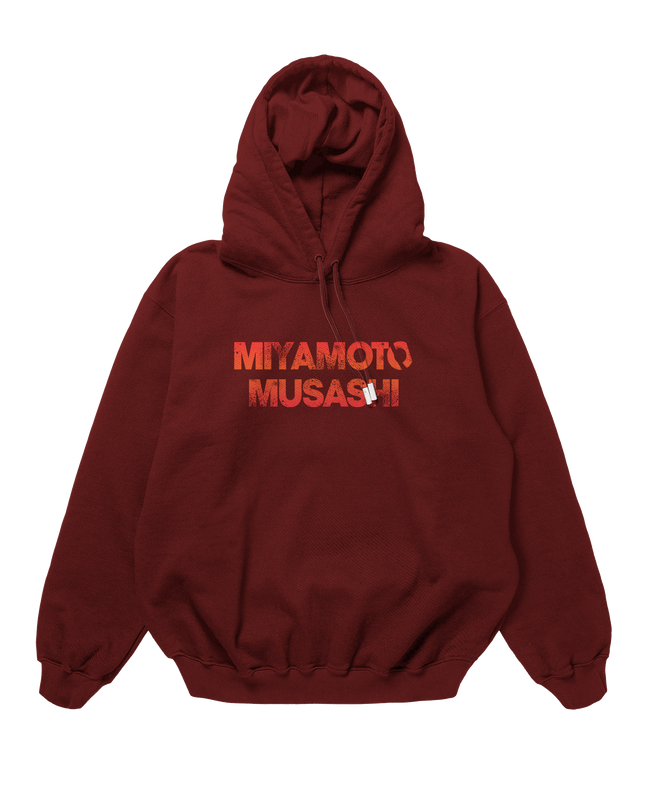 Miyamoto Musashi Design Maroon 450gsm premium Hoodie