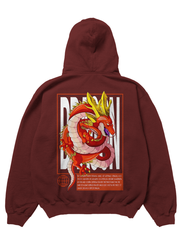 LINDWORM DRAGON Design 450gsm Premium Hoodie