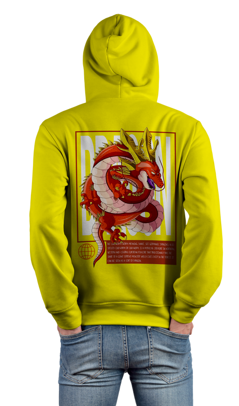 LINDWORM DRAGON Design 450gsm Premium Hoodie