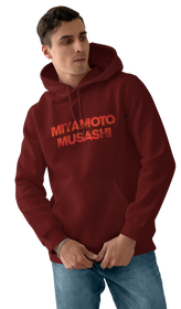 Miyamoto Musashi Design Maroon 450gsm premium Hoodie