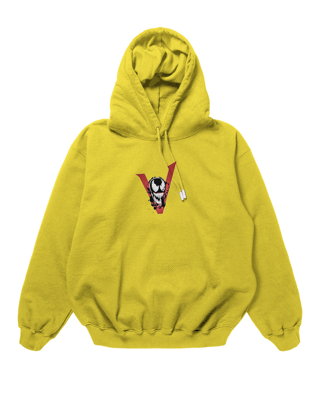 Marvels Venom Design Yellow 450gsm Premium Hoodie