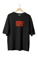 Red Hulk Design Oversized T-shirts