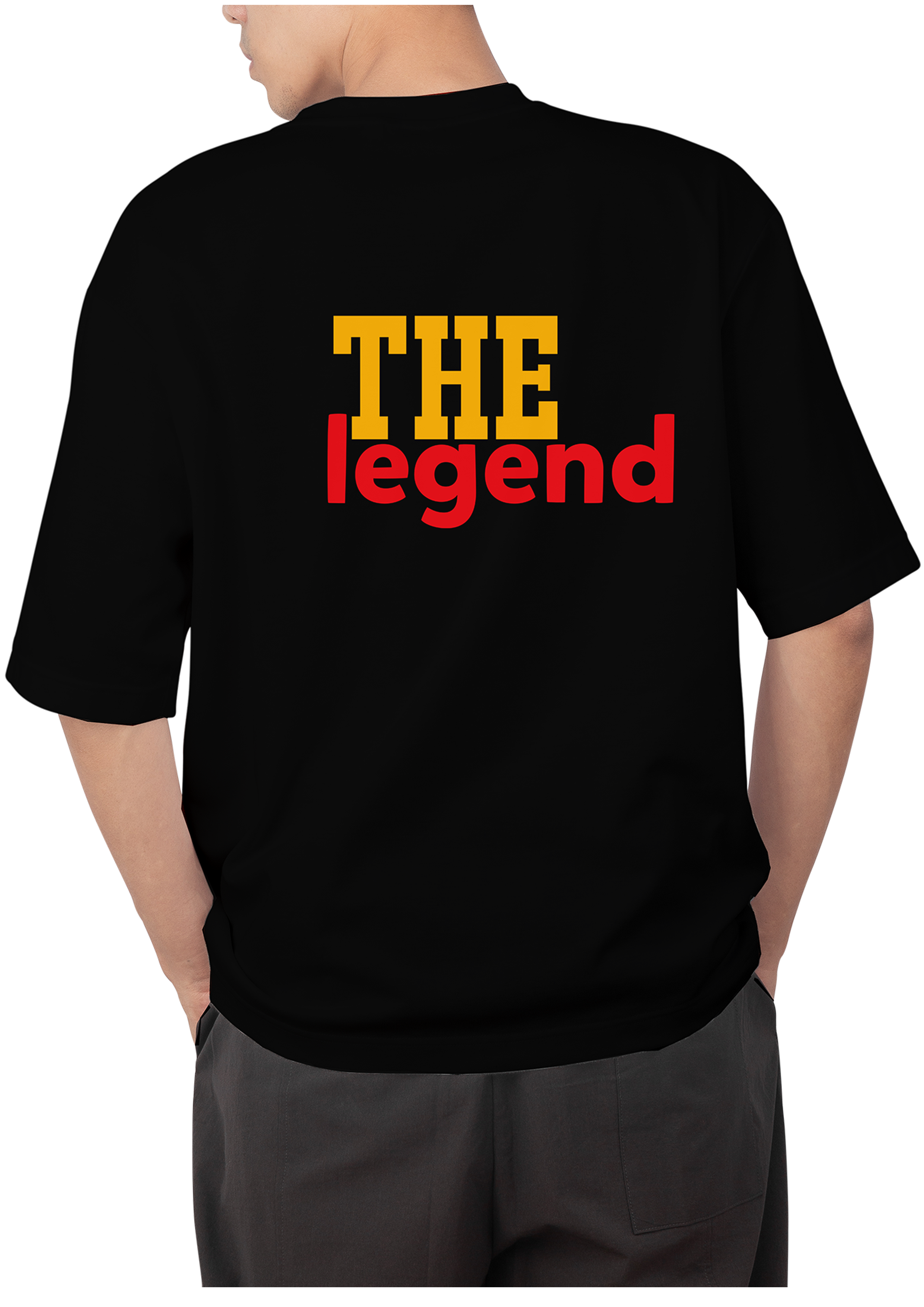 The Legend Design Black Oversized T-shirt