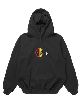 Deadpool and Wolverine Design Black 450gsm Premium Hoodie