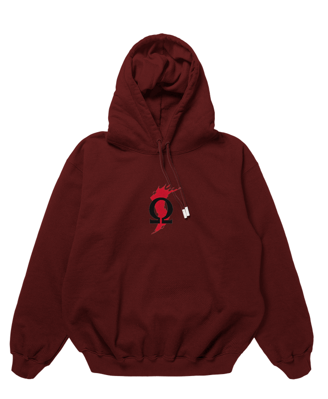 God of War Design Maroon 450gsm Premium Hoodie