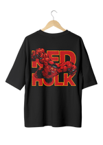 Red Hulk Design Oversized T-shirts