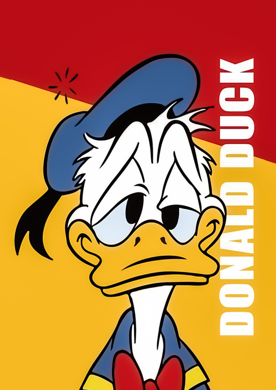 Donald Duck Printed Iphone Back Cover