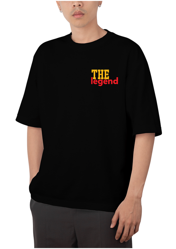 The Legend Design Black Oversized T-shirt