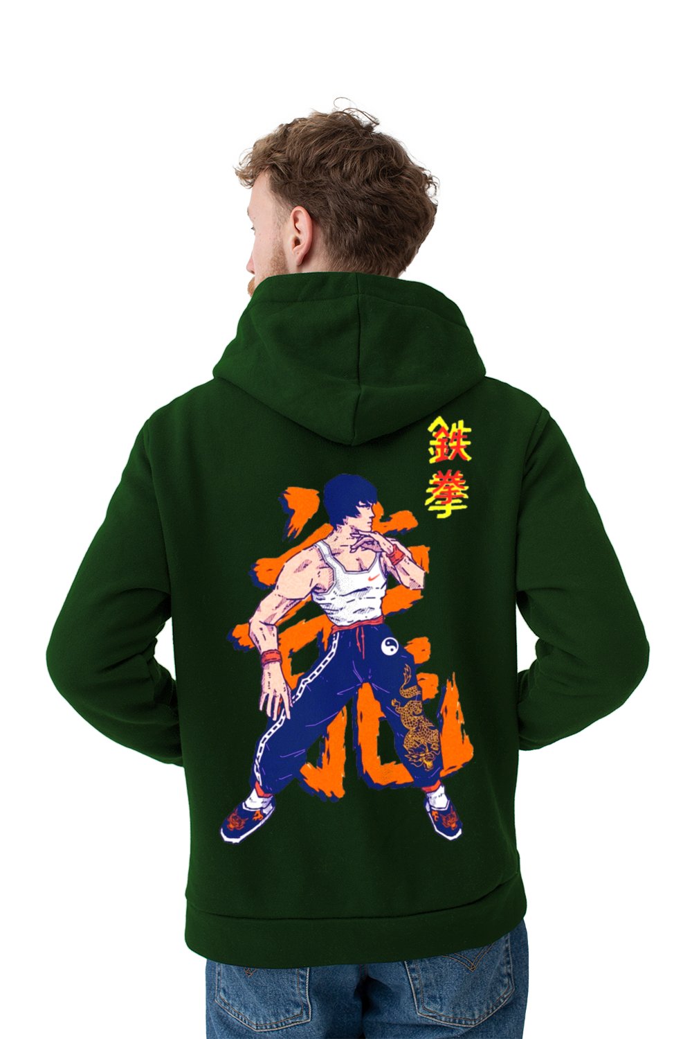 Tekken Marshal Law Designs Green Pullover 450gsm Premium Hoodie