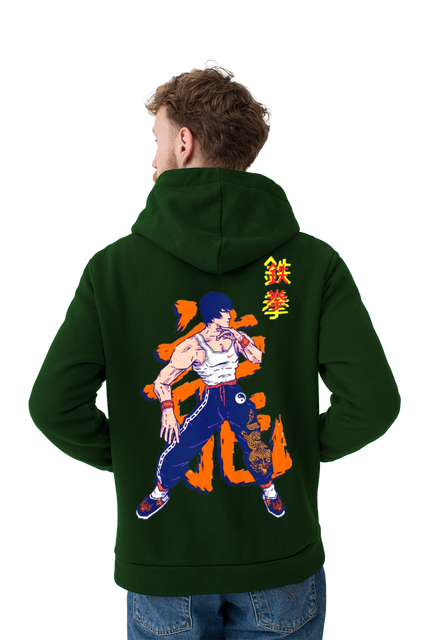 Tekken Marshal Law Designs Green Pullover 450gsm Premium Hoodie