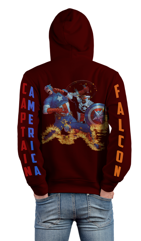 Captain America Design premium 450gsm Premium Hoodie