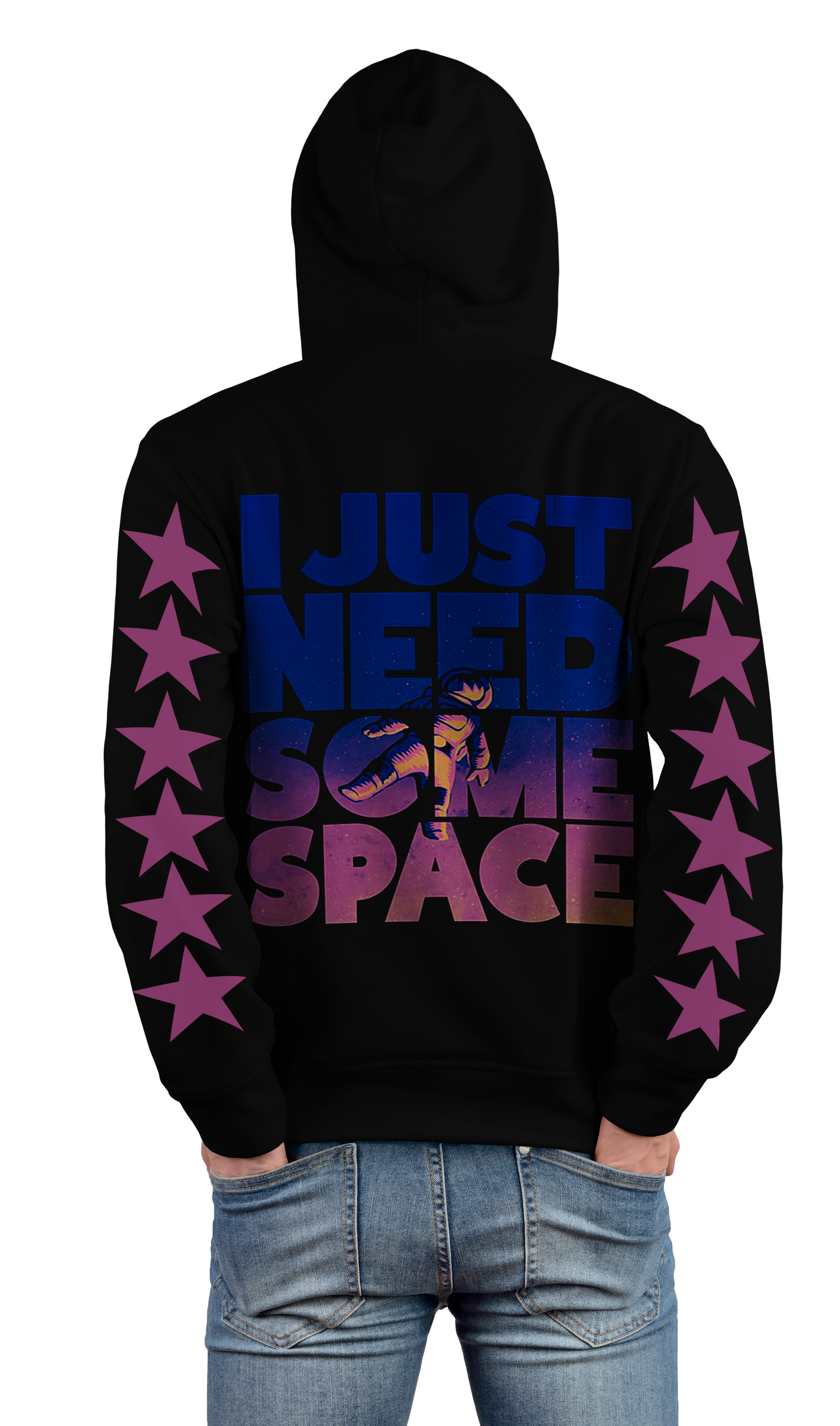 Space Astronaut Design 450gsm Premium Hoodie