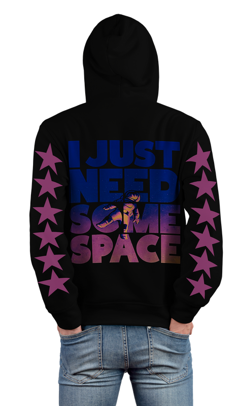 Space Astronaut Design 450gsm Premium Hoodie