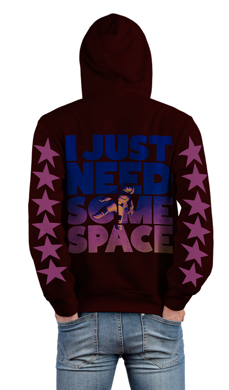 Space Astronaut Design 450gsm Premium Hoodie