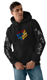 Rubik's Cube and Formulas Design 450gsm Premium Hoodie