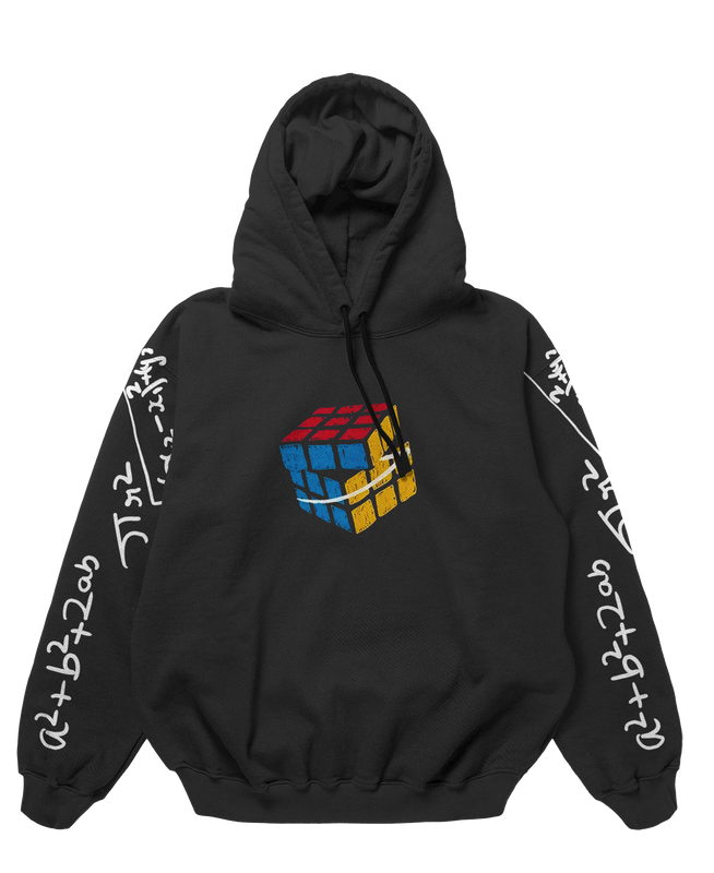 Rubik's Cube and Formulas Design 450gsm Premium Hoodie