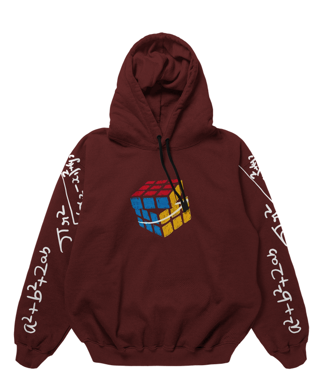 Rubik's Cube and Formulas Design 450gsm Premium Hoodie