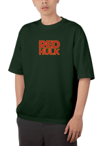 Red Hulk Design Oversized T-shirts