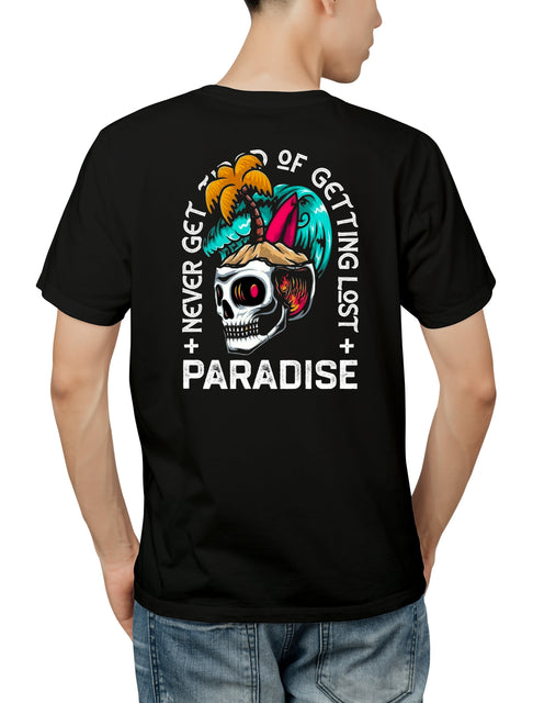 SKULL PARADISE DESIGN UNISEX REGULAR SIZED T-SHIRT