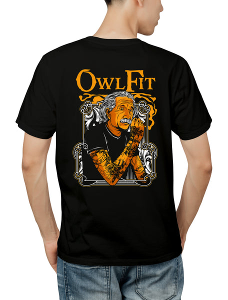 EINSTEIN OWL FIT UNISEX REGULAR SIZED T-SHIRT