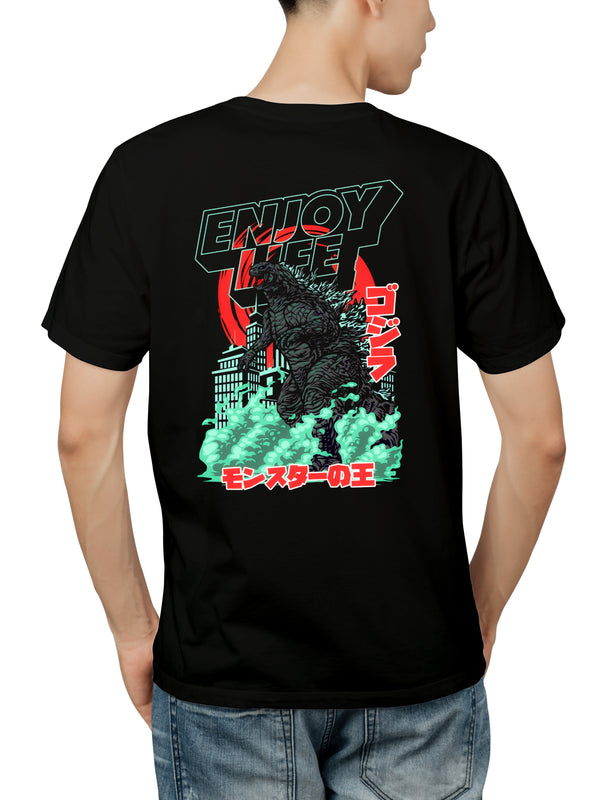 Godzilla ENJOY LIFE UNISEX REGULAR SIZED T-SHIRT