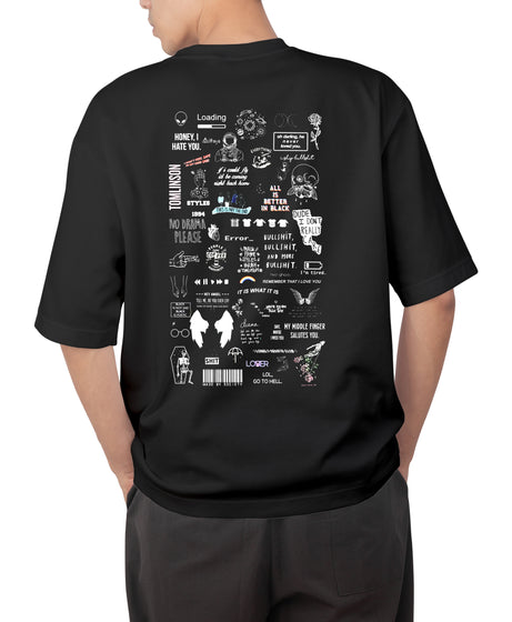 TATTOO DESIGNS UNISEX OVERSIZED T-SHIRT