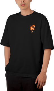 Powerful People make Powerful Places Qoute Design Black Oversized T-shirt