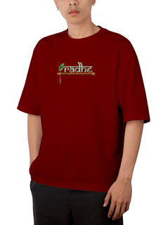 RADHE KRISHNA Design UNISEX OVERSIZED T-SHIRT