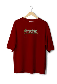 RADHE KRISHNA Design UNISEX OVERSIZED T-SHIRT