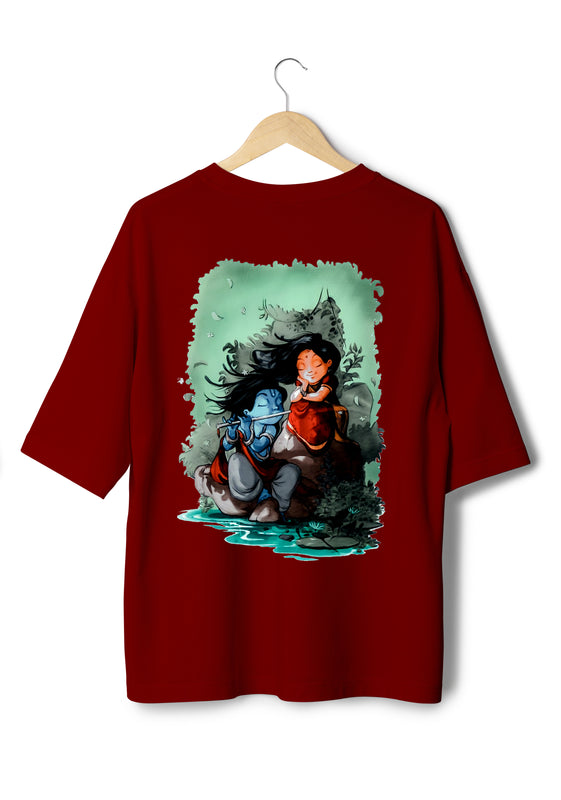 RADHE KRISHNA UNISEX OVERSIZED T-SHIRT