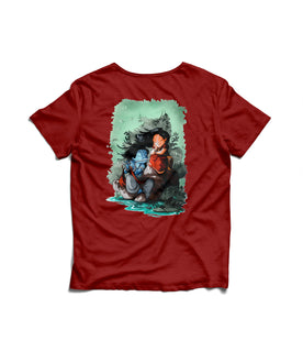 RADHE KRISHNA DESIGN UNISEX REGULAR SIZED T-SHIRT