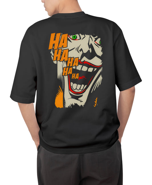 LAUGHING JOKER UNISEX OVERSIZED T-SHIRT