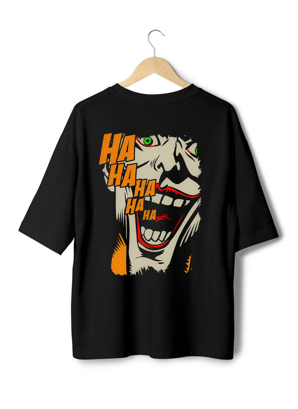 LAUGHING JOKER UNISEX OVERSIZED T-SHIRT